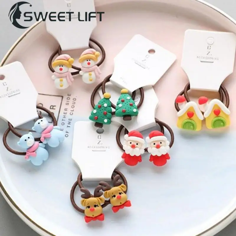 Cartoon Hair Tie Gentle Care For Baby’s Hair Plush Hair Rope Fashion Bu Le Cute Elastic Headband Bow Style Hair Rope Headband