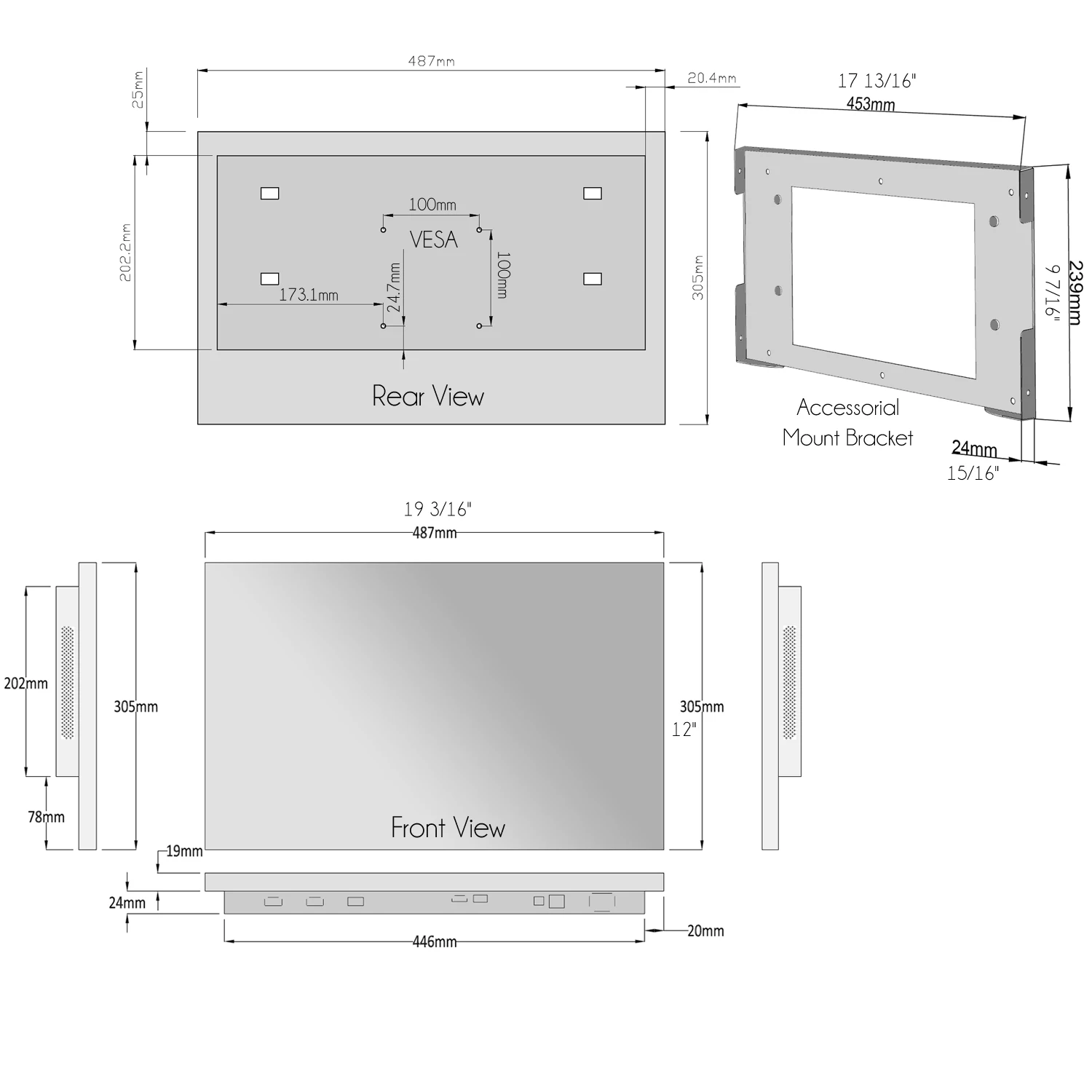 22-Zoll-Smart Magic Mirror LED-Fernseher, wasserdicht, IP65, für Badezimmer, SPA-WebOS-Version, integrierte Alexa-Sprachsteuerung