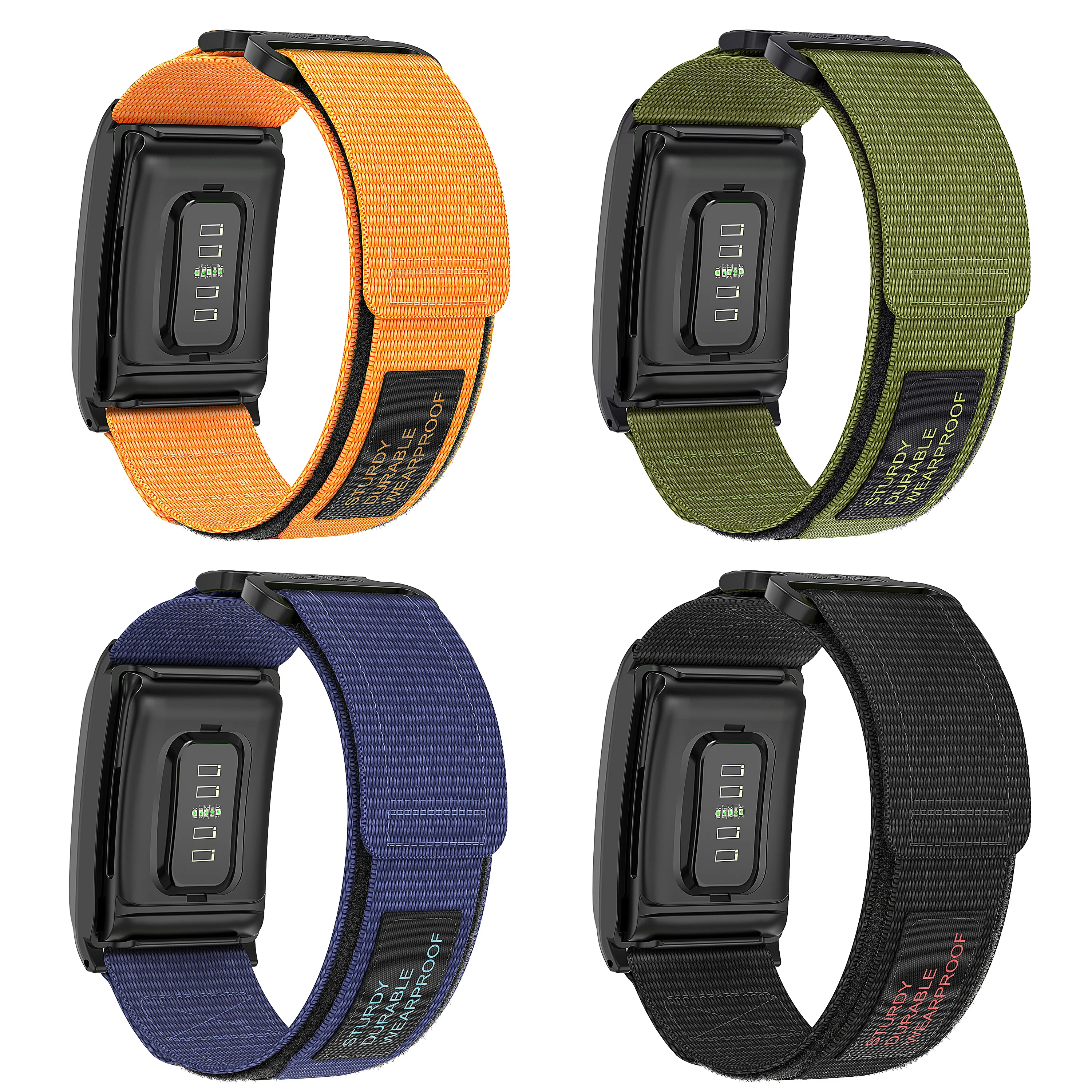 استبدال حزام تتبع اللياقة البدنية متوافق مع سوار Whoop 4/3 من النايلون الخارجي WHOOP5.0 بإبزيم نايلون قابل للتنفس