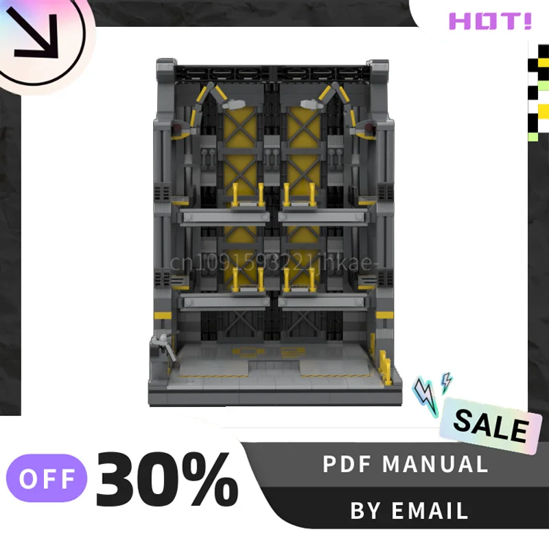 [996 個] カスタマイズされた MOC メカ格納庫城クリエイティブビルディングブロックセット STEM 教育玩具 DIY 建設モデルキット誕生日