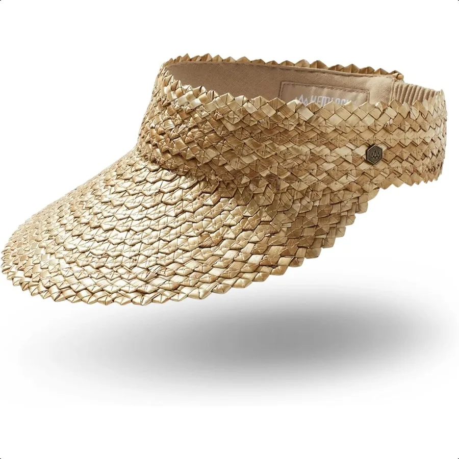 

Hemlock Straw Visor for Women Packable Beach Sun Visor Sun Protection One Size