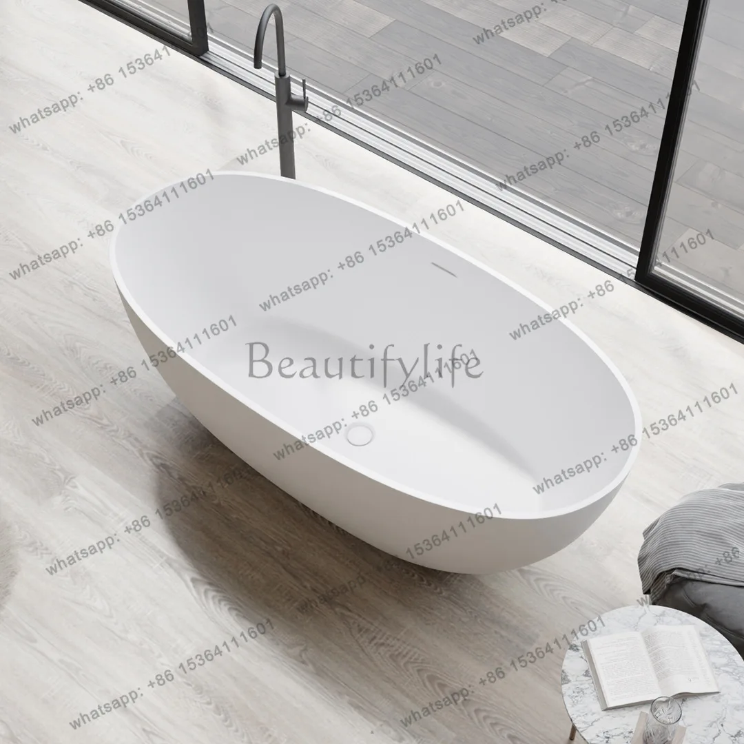 

Polymer bathtub, free-standing integrated bathtub Qimeishi high-end hotel bathtub