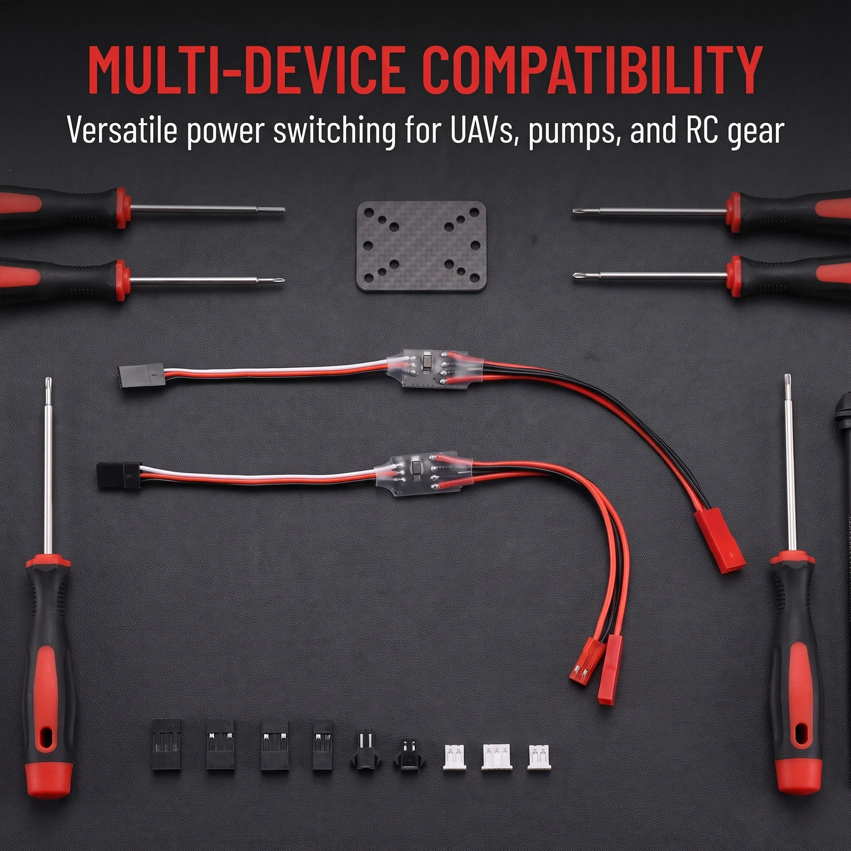A7THK-High Current 20A 2Pcs 3-30V Remote Control Electronic Switch For RC Drone Water Pump