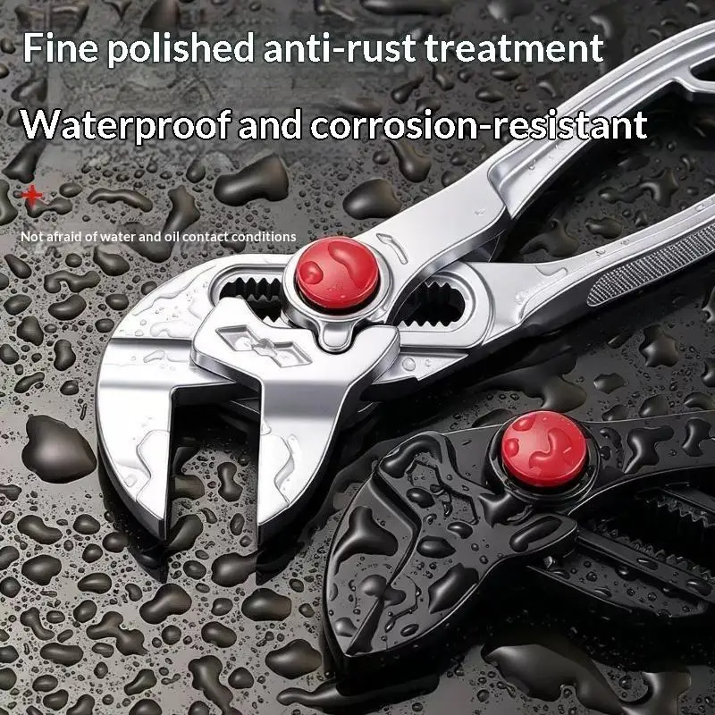 4 Inch Adjustable Water Pump Pliers Mini Multifunctional Plumbing Pipe Wrench Industrial Grade High Hardness Hand Tool▪