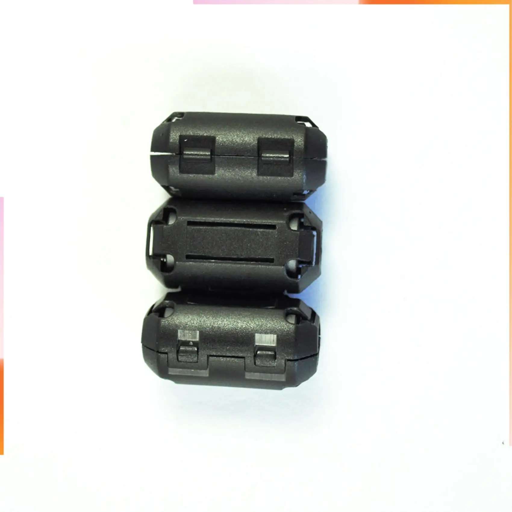 

A92Z 20 Pcs Movable 7Mm Inner Diameter Black Ferrite Core Ring Cable Clip