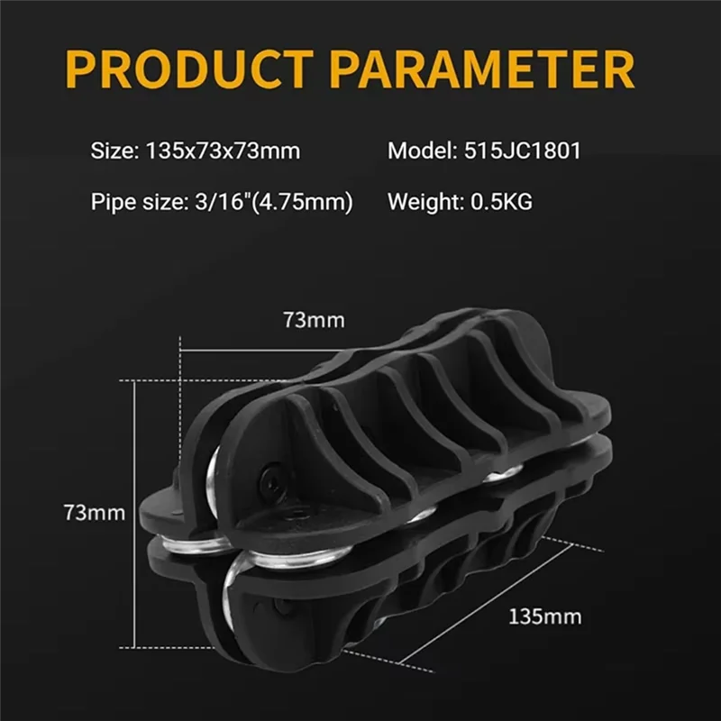 Fresh Universal For Bending Tubing Straightening Tool Handheld Black Pipe Straightener Tube Straightening Device For Bent Tubing