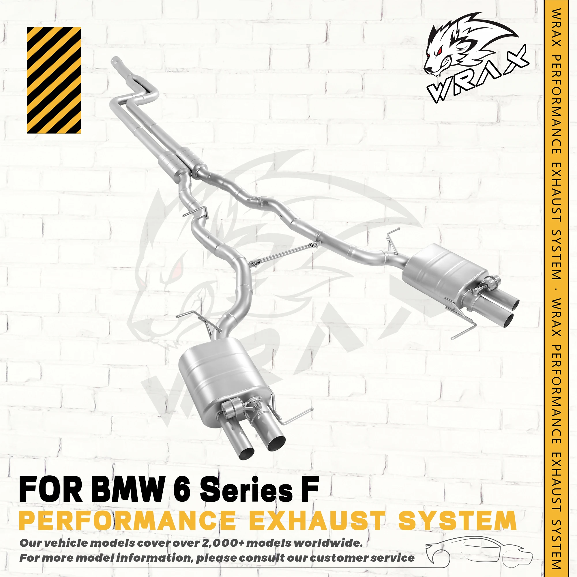 

WRAX Performance Exhaust Pipe For BMW 6 Series F Stainless Steel Catback Muffler with Vacuum Valve, Non-destructive Installation