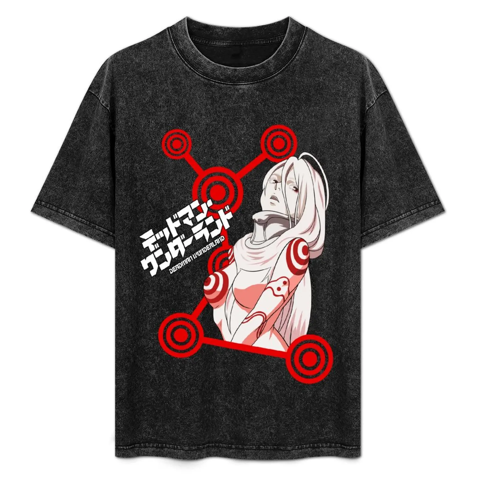 Shiro - Camiseta Deadman Wonderland, camiseta sencilla informal de algodón de manga corta