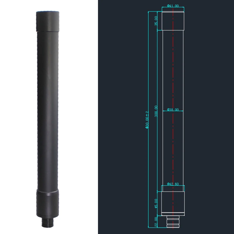 Niederfrequenz-Kurzwellenantenne, Vollband-Breitbandantenne 0-6000MHz 2-3000MHz 400-6000MHz, Antenne 0-6G 2MHz-3G 0.4G-6G mit N-Anschluss – Detail 1