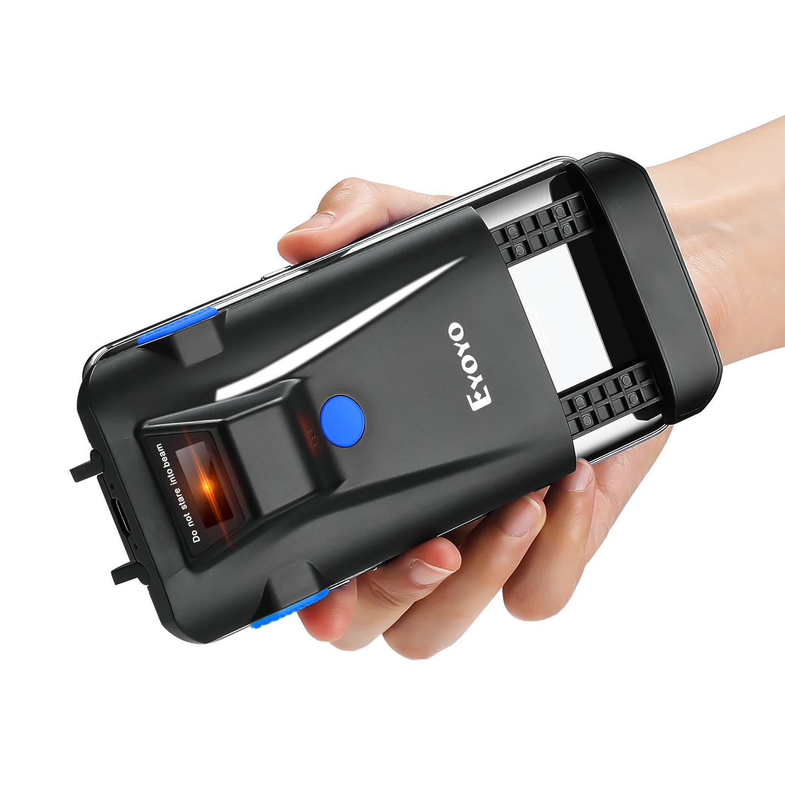

Phone Back Clip Bluetooth Scanner Portable Barcode Reader Data Matrix Code 1D 2D CMOS QR PDF417 Code IOS Android