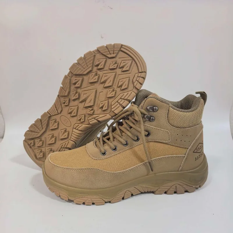 2026 New Trend Men Hiking Boots Non-Slip Trekking Shoes Men Wearable Mountain Hiking Shoes Mens Mid-Top Climbing Shoe For Man