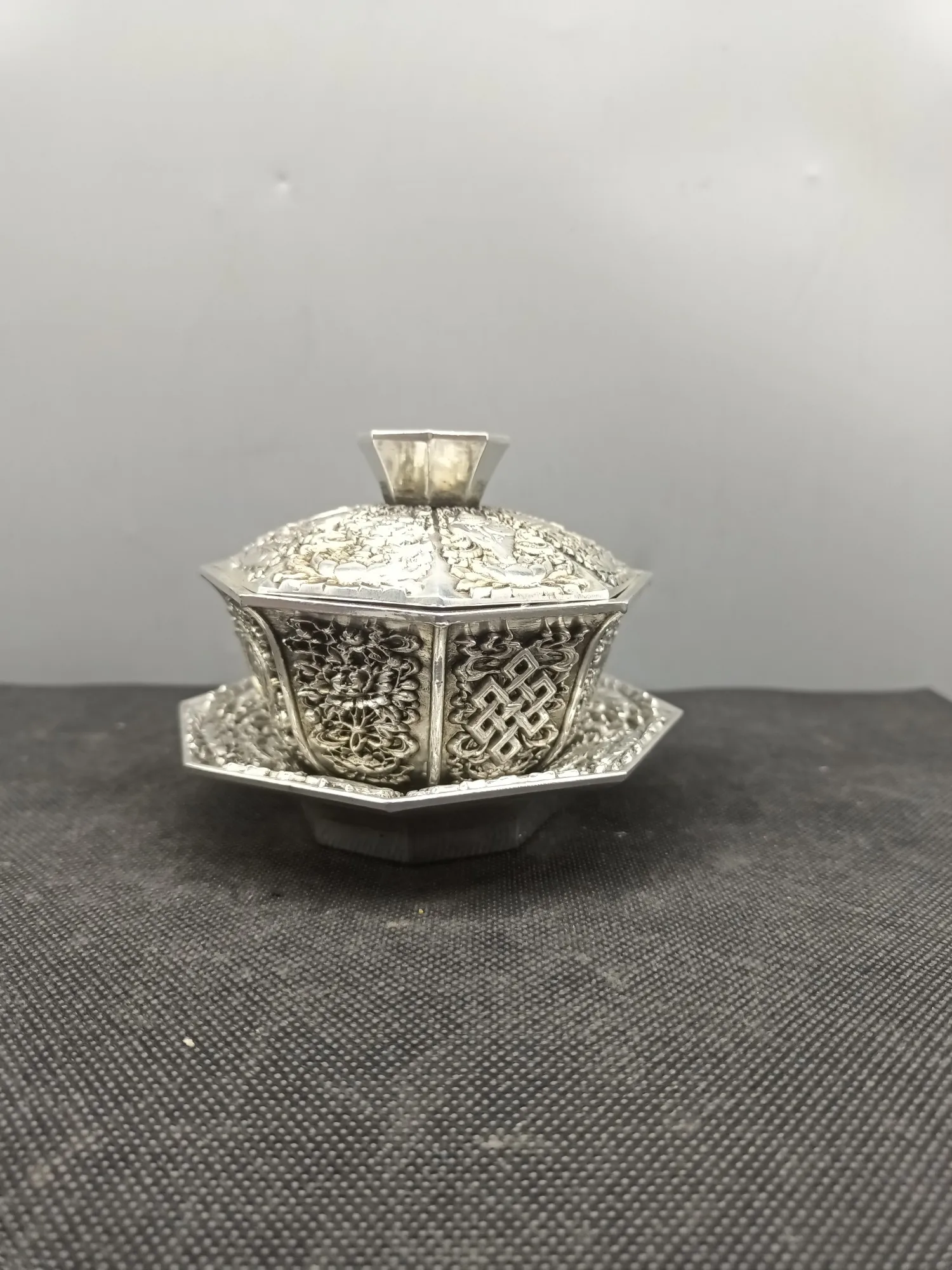 

Antique Bronze Collection Antique Tea Cup A Set Of Home Living Room Handicrafts Ornament