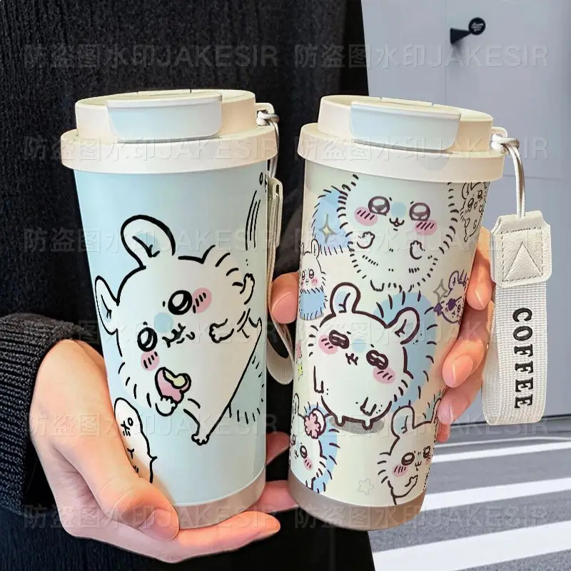 Chiikawa Momonga Insulated Tumbler 316 Stainless Steel Water Bottle Flying Squirrel Portable Coffee Cup Car Travel Mug Gift