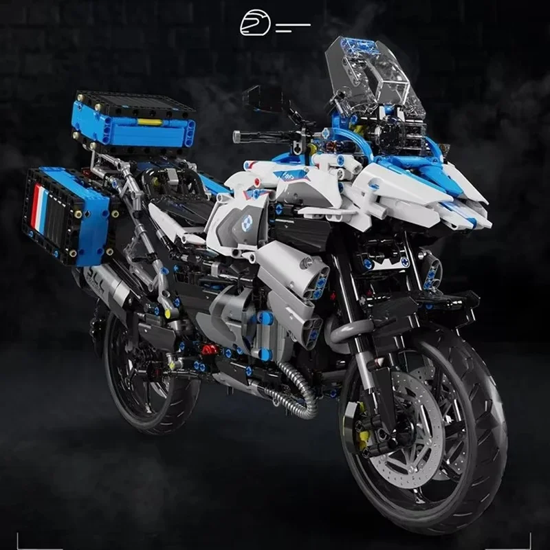 

TOYLINX Motorbike Road Racing Vehicle Blocks - MOC Bricks Christmas Halloween Easter Gift Set for Kids Boys