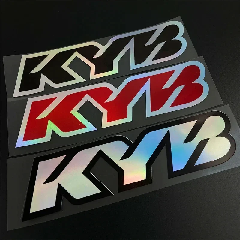 2PCS KYB Racing Suspension Vinyl Stickers Decals for Yamaha Honda Suzuki KTM Kawasaki Benelli Motorcycle Fork Decor Accessories