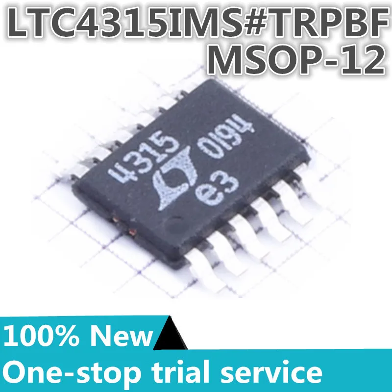 

2-100pcs %New original LTC4315IMS LTC4315IMS#TRPBF Silkscreen 4315 package MSOP12 signal buffer/repeater