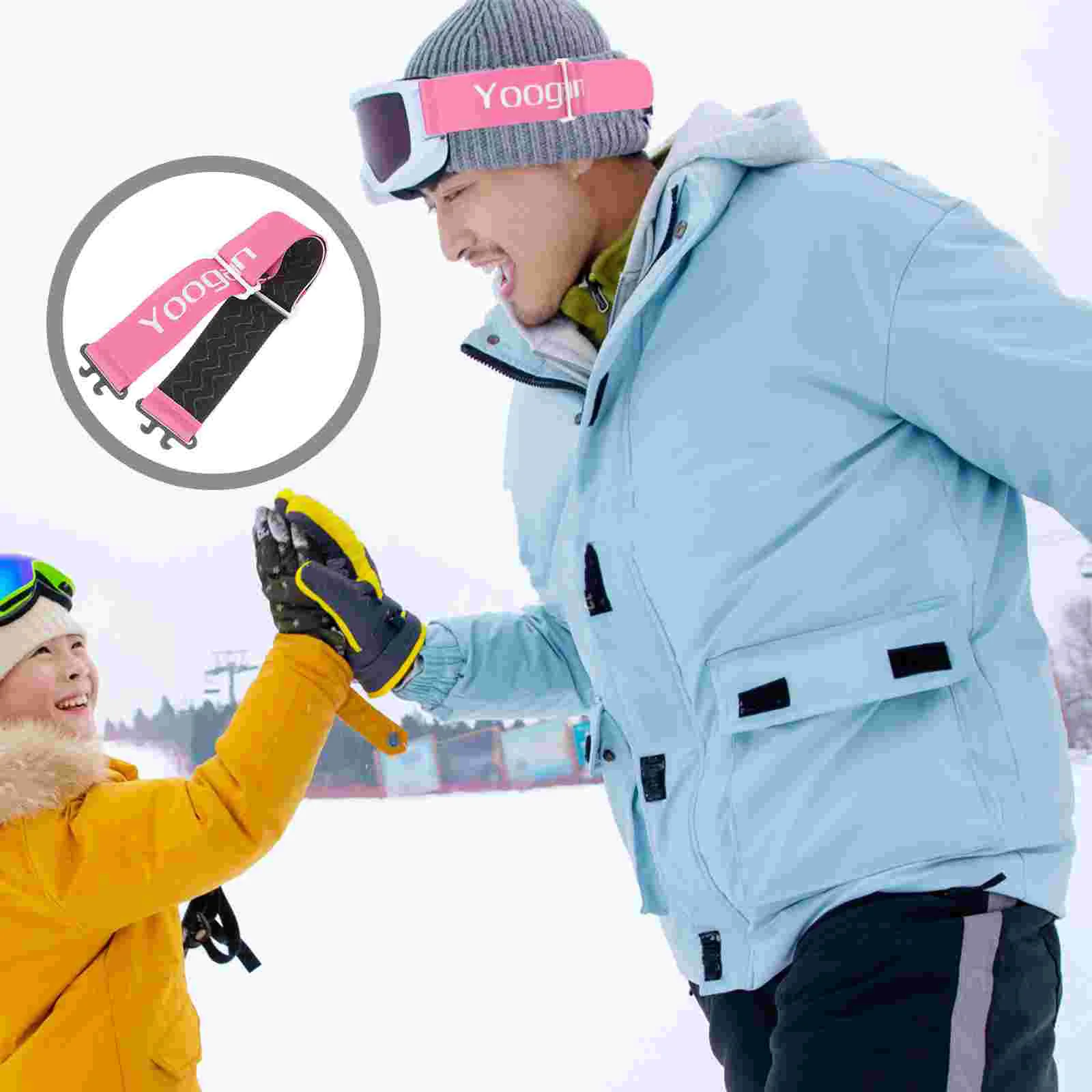 Ski Goggle Strap Skiing Goggles Stretchy Double Layer Multifunctional Glasses Elastic Eye Protection Eyeglass Lanyard