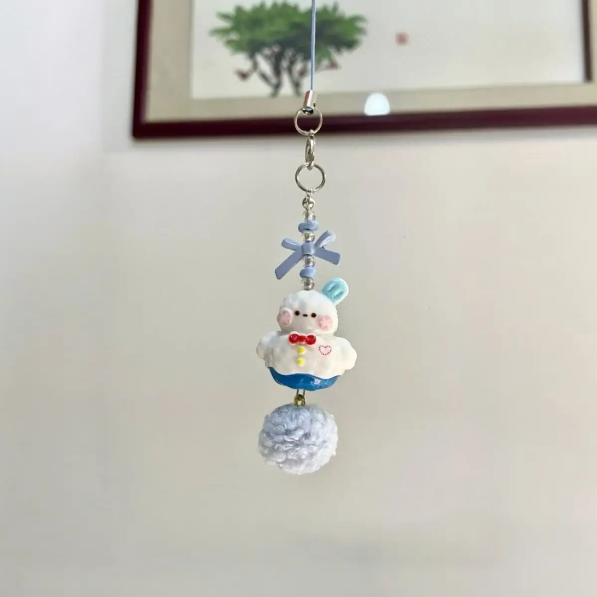 Game Love And Deepspace Zayne Cosplay Keychain Snowman Pendant Phone Chain Cute Bag Key Chains Accessories Gift