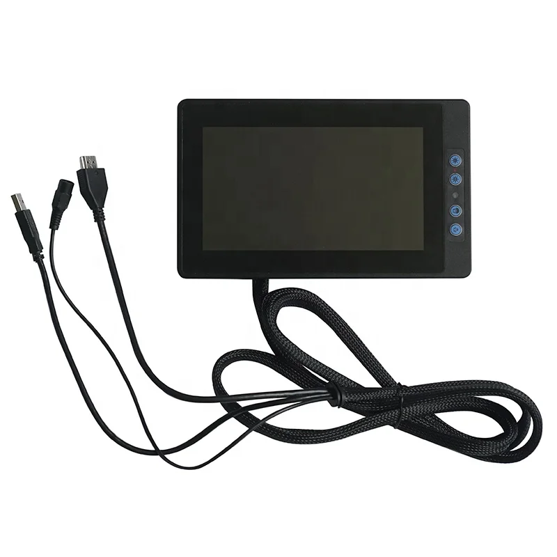 7 Inch 1000 Nits High Brightness Industrial Capacitive Touch LCD Monitor IP65 Waterproof DC 8V-36V