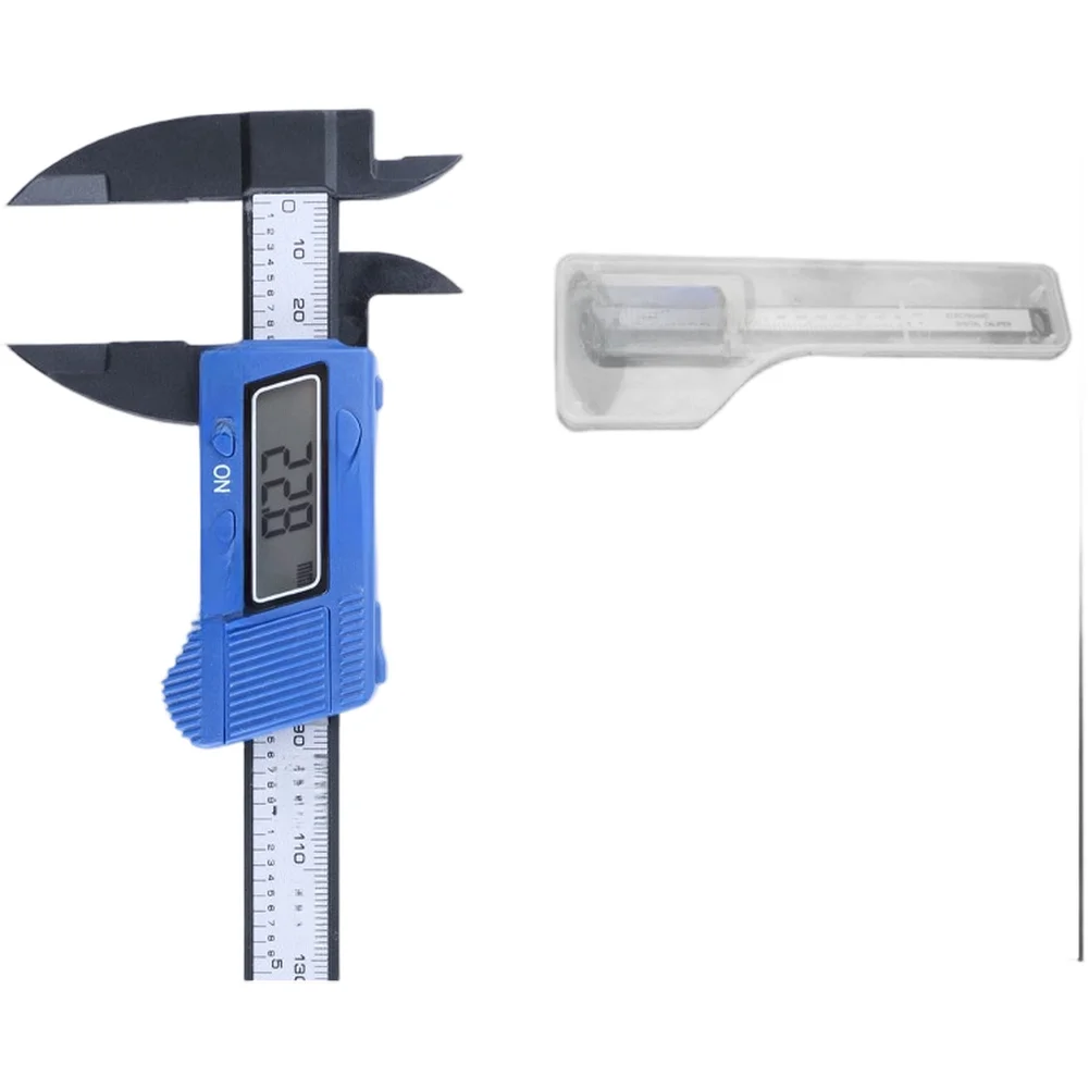 Digital Caliper 0-150mm Electronic Vernier Gauge LCD Screen Inch MM Conversion For Auto Plastic Blue Silver Measuring Tool