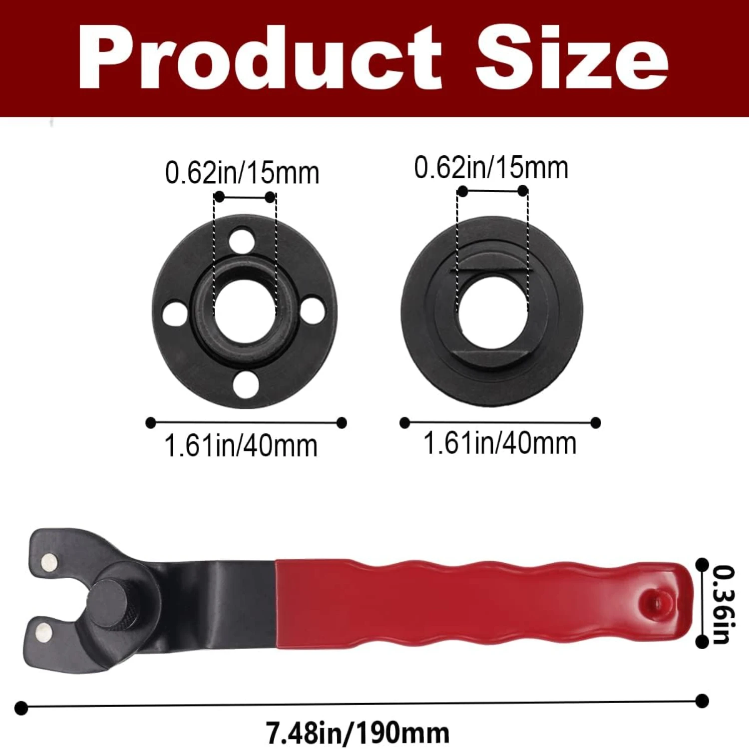 High Precision and Adjustable K-024 Angle Grinder Wrench - Efficient and Smooth Grinding Tool with Maximum Accuracy - Multi-func