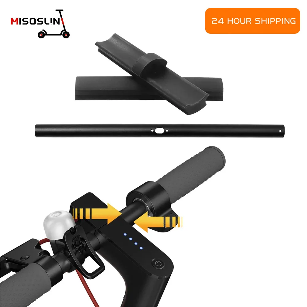 Aluminum Alloy Handlebar For Xiaomi Mijia M365 1S Pro Electric Scooter Handrail Front Crossbar Silicone Sealing Plug Accessories