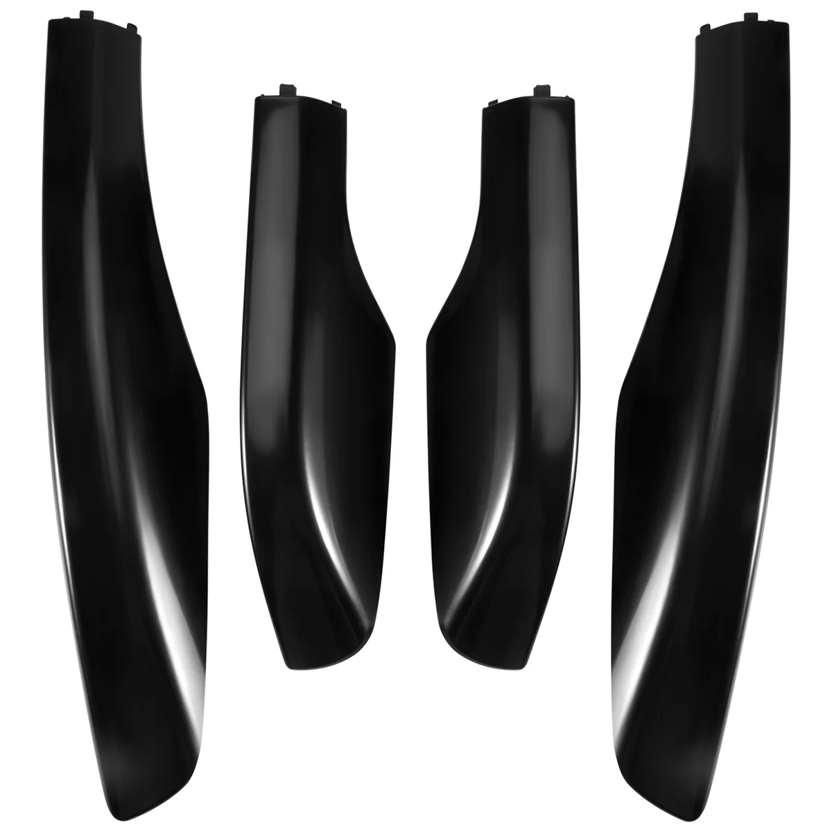 4PCS Black ABS Car Roof Luggage Rack Rail End Cover Shell Protector Fit for Toyota Fortuner 2004-2014