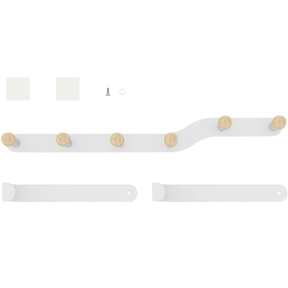 

Punch Free Over The Door Hook Wooden Clothes Coat Hat Rack Towel Holder Organizer Hooks for Home Over The Door Hooks