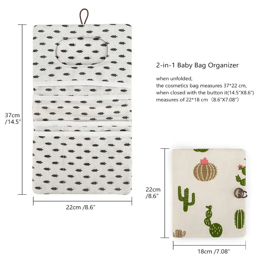 الحفاض الحقيبة حقيبة تخزين الحفاضات لينة المنظم عربة تخزين أكياس الكرتون نمط سعة كبيرة يشكلون كيس مزموم التسوق #2