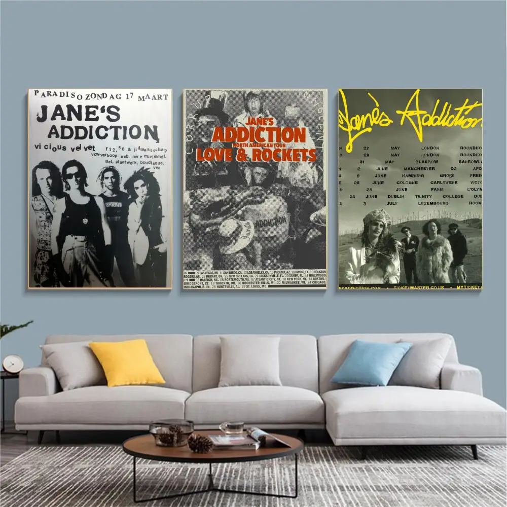band J-Janes Addiction-N Painting Calligraphy Nature Inspired Artwork for Living Room  Home Decoration