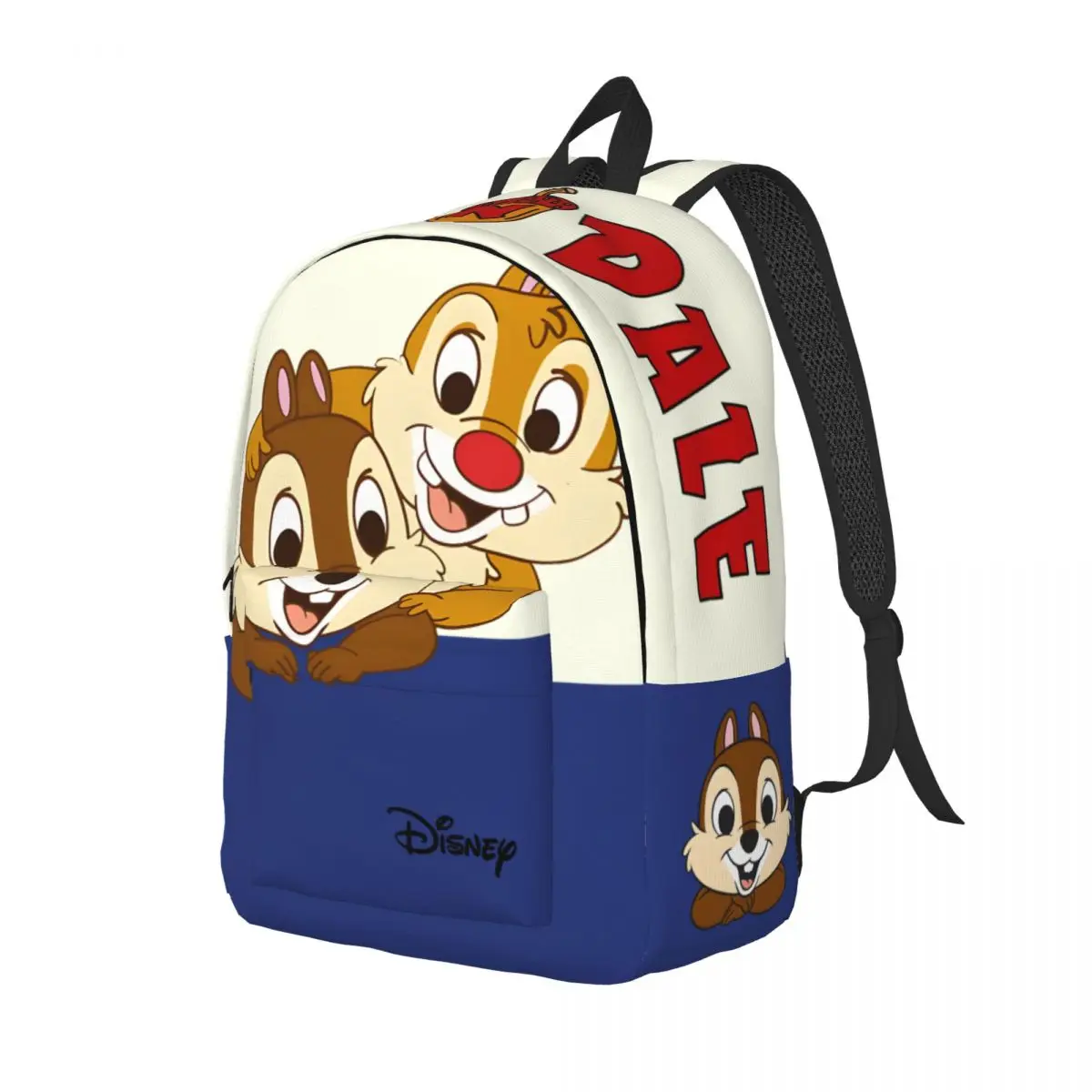 Birthday Gift Chip And Dale Zipper Closure Laptop Bag Disney Chip 'n' Dale Personalised Boys Knapsack Picnic