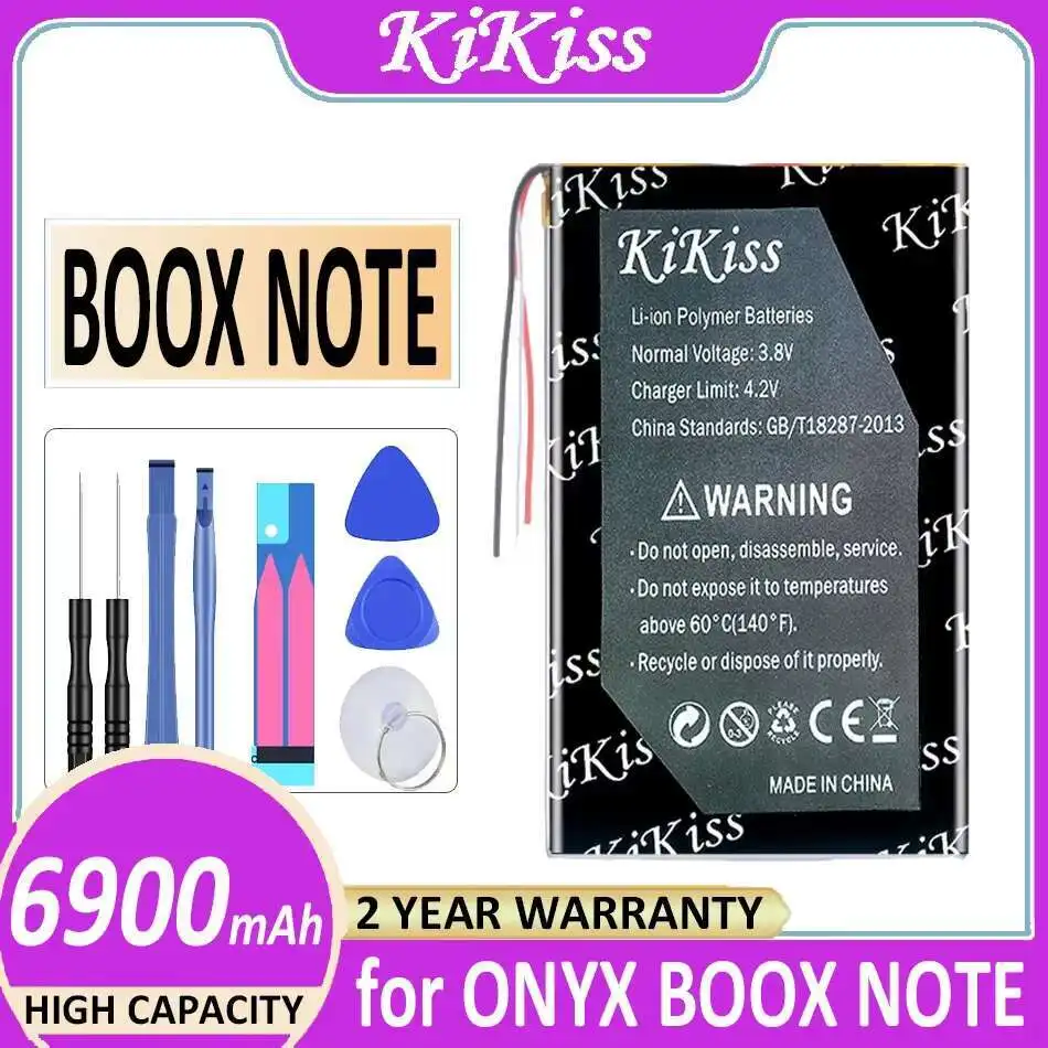

For Onyx Boox Note Pro NOTE+ 6900Mah Long Lasting 2588153, 3 Cables, Without Connectors E - Book Reader Battery