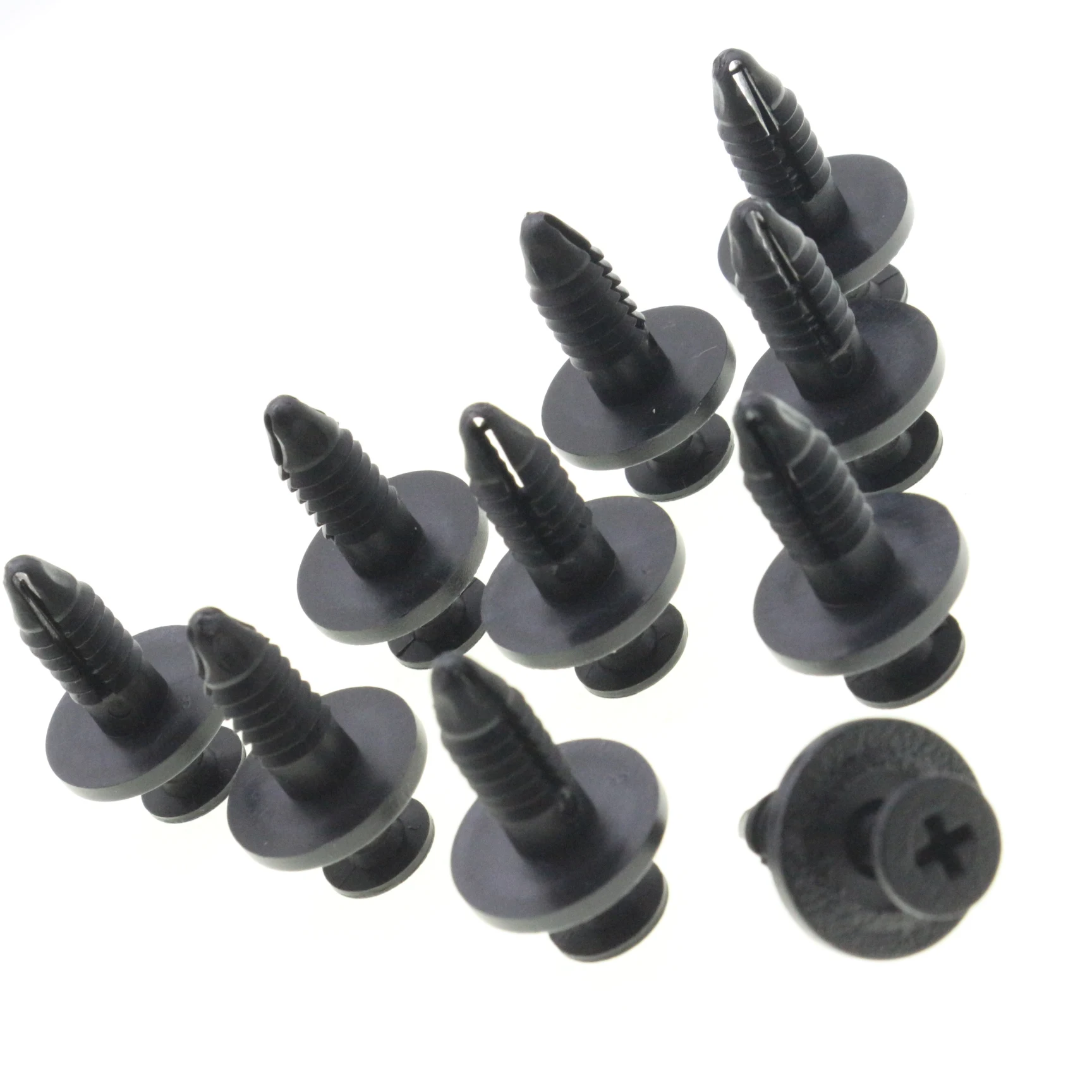 10 Pcs Trim Panel Retainer Rivet Clips For Ford E-150 E-250 Taurus Lincoln Mark VIII Mercury Sable Push-Type Fastener N808332-S