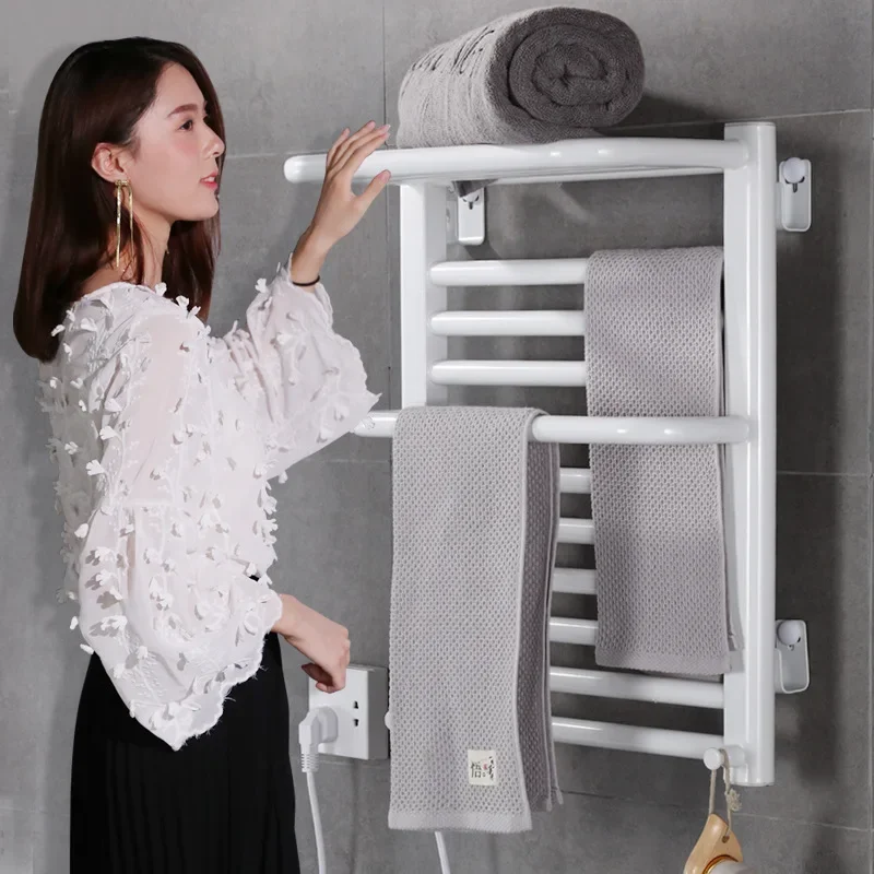 

Dryer Intelligent Electric Towel Warmer Heated Towel Rail Batroom Accessories Wall Mounted Towel Rack bar bathroom