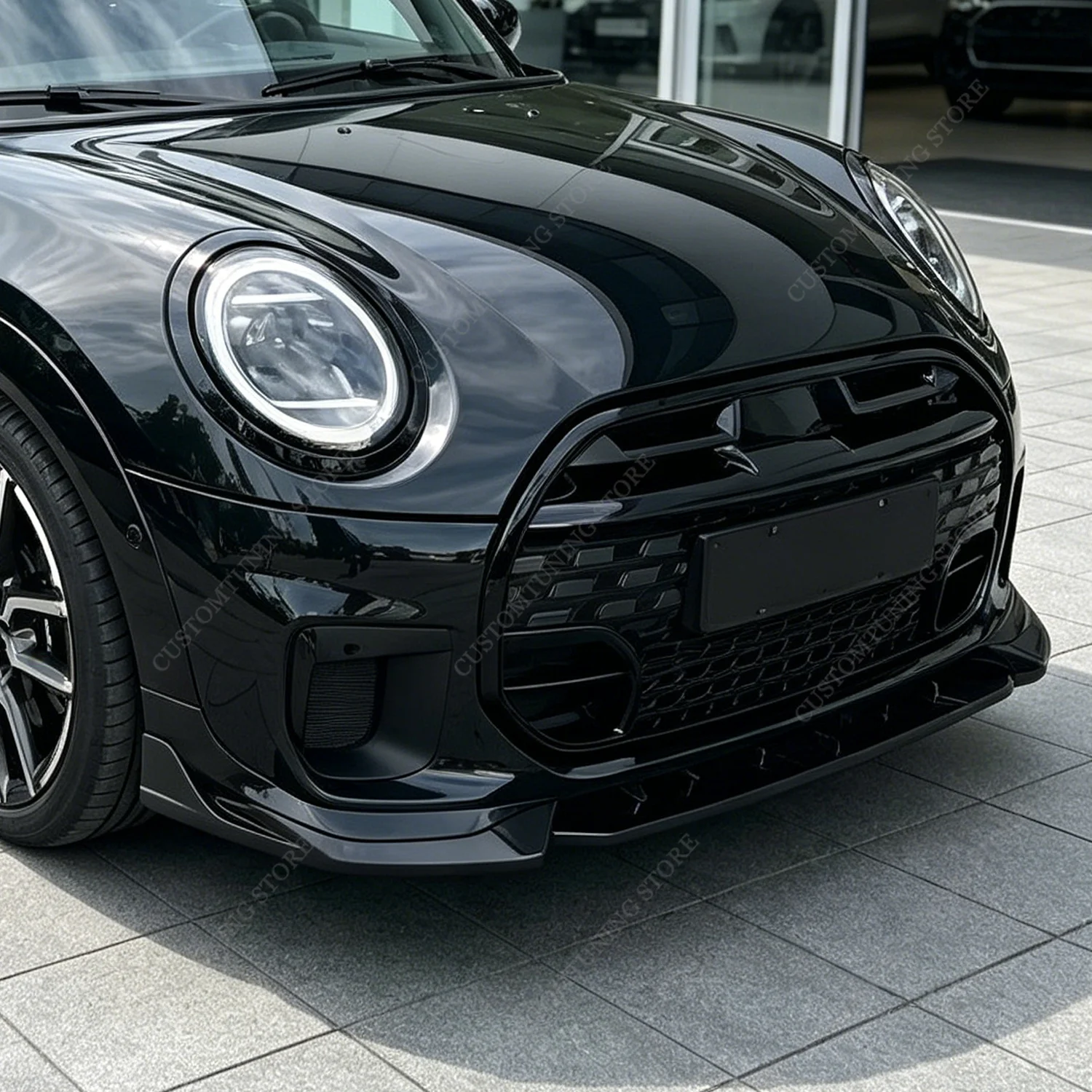 For Mini F66 JCW 2024-2026 Front Bumper Lip Spoiler Splitter Diffuser John Cooper Works Cabrio/Hatch 2024-2026 Bodykits Tuning