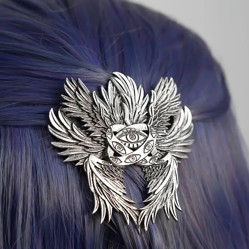 Vintage viking serafim primavera clipe unissex jóias cocar estilo nórdico noruega acessórios presente do feriado