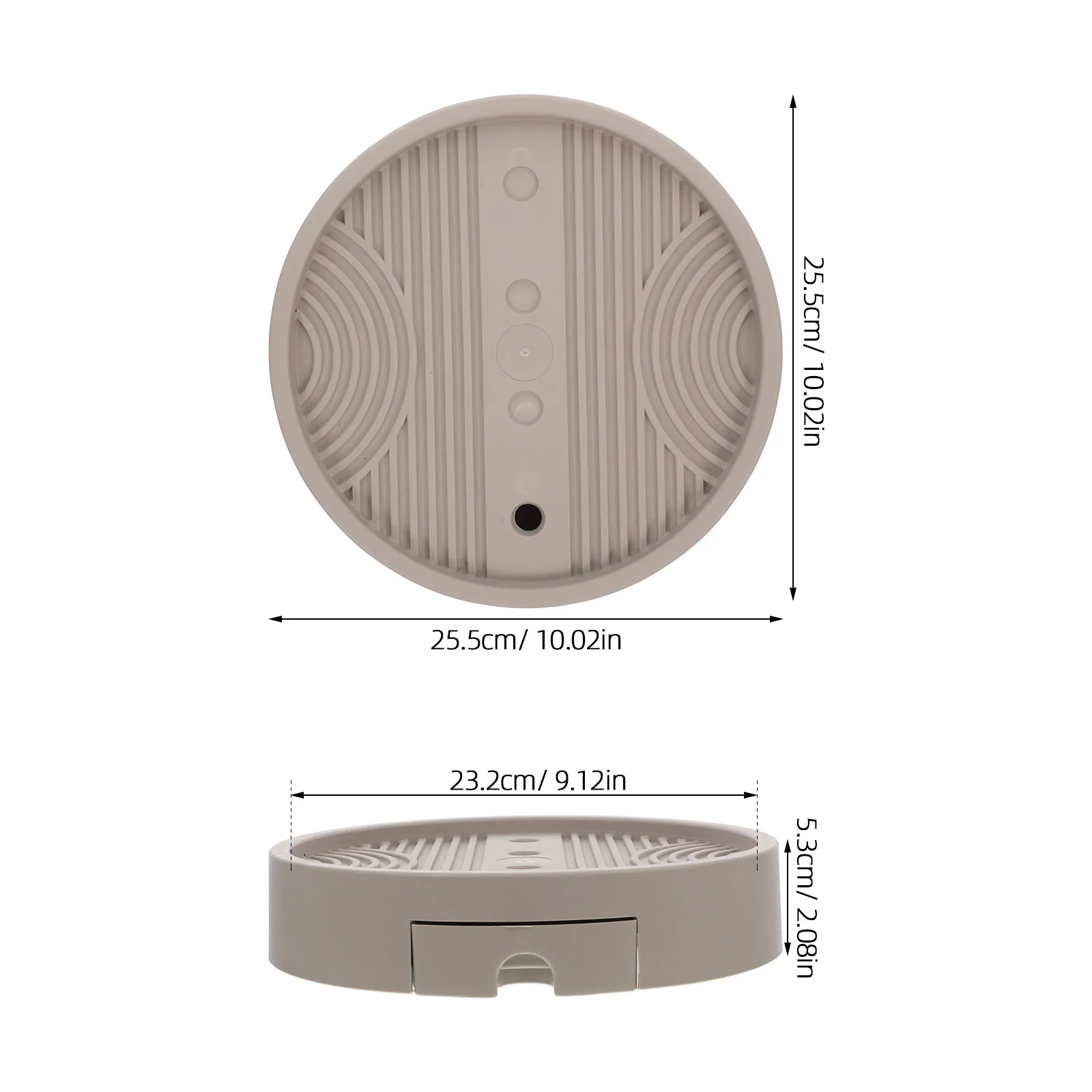 Round Mobile Flower Pot Tray with Universal Rolling Casters Detachable Water Drawer and Root Ventilation Plant Saucer for Indoor