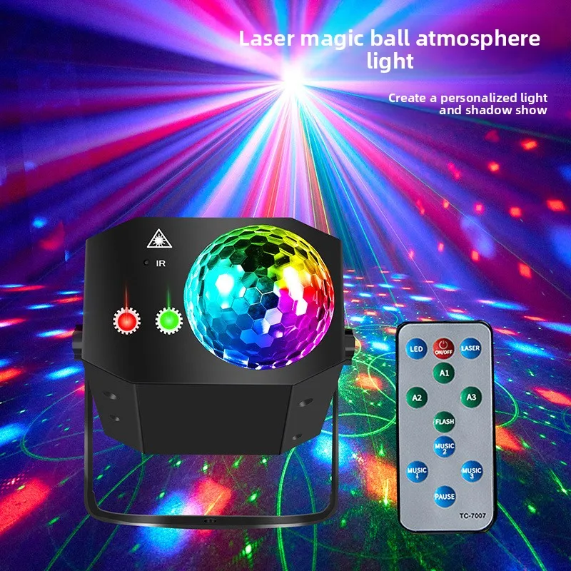 

Stage Lights: Colorful Voice-controlled Rotating Bar, KTV Ambient Lights, LED Magic Ball Lights, Laser Lights, Laser Lights