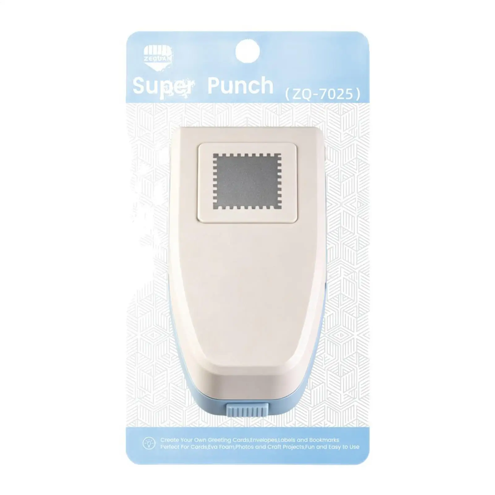 Paper Punch DIY Multipurpose Lever Action Rectangular Hole Puncher Scrapbook Punches Stamp Maker for Home School Classroom