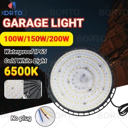 Super Bright LED Cold White Light Garage Lantern Flstar Fire 100/150/200W Waterproof Industrial Lighting Outdoor Durable Lamp