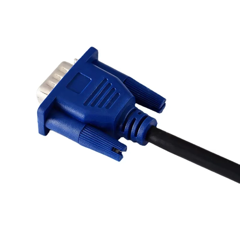 VGA 4+5 Cable Male To Male High Definition Computer Projector Monitor Video Data Cable With Magnetic Ring