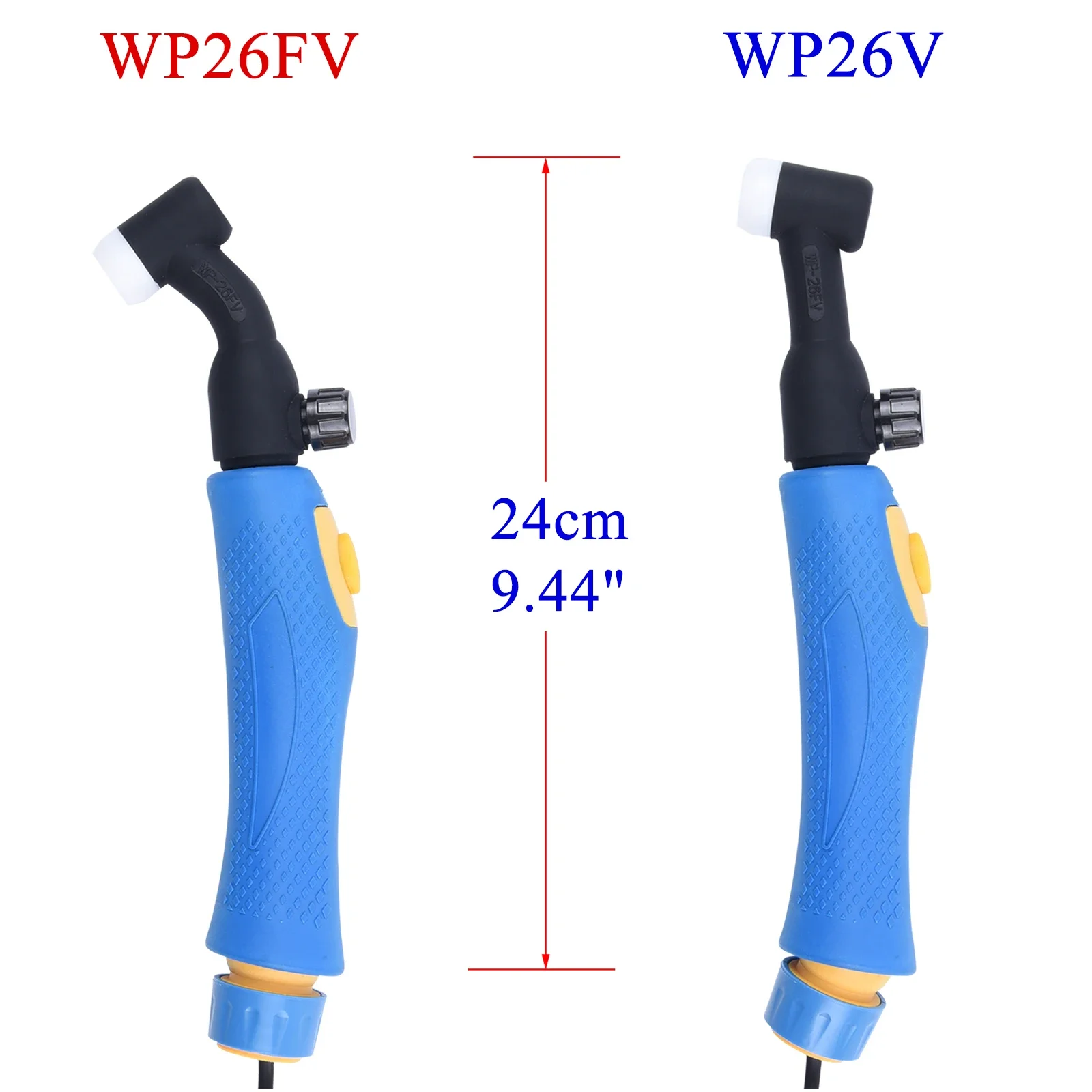 WP26 WP26F WP26V WP26FV WP26P SR26 SR26F SR26V SR26FV TIG Torch Body Air Cooled Head Human Engineering Design Rotatable 250 AMP