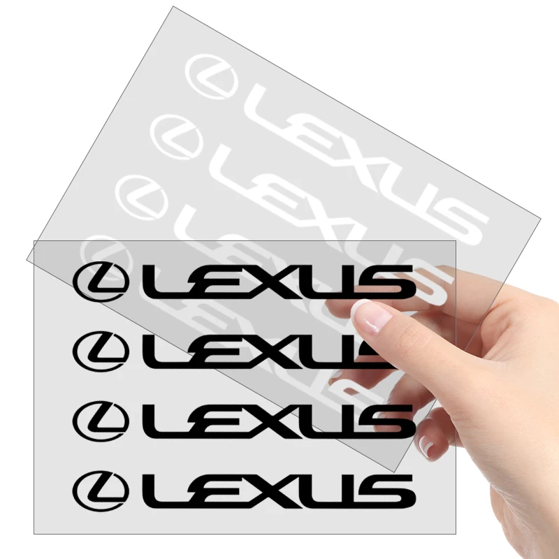 4 قطعة مقبض باب السيارة ملصقات الإطارات مرآة الرؤية الخلفية الشارات الديكور لكزس EX300H RX450H IS300H ES300H NX RX GS Al20 LX GX