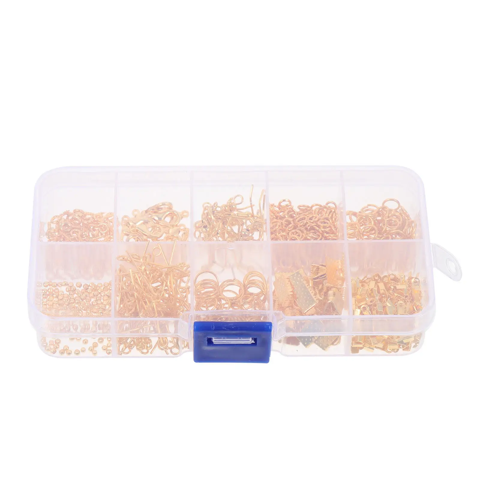 

1 коробка металлических застежек для серег с покрытием, материалы для самостоятельного изготовления серег-подвесок, крючки для создания украшений, подарок на Рождество