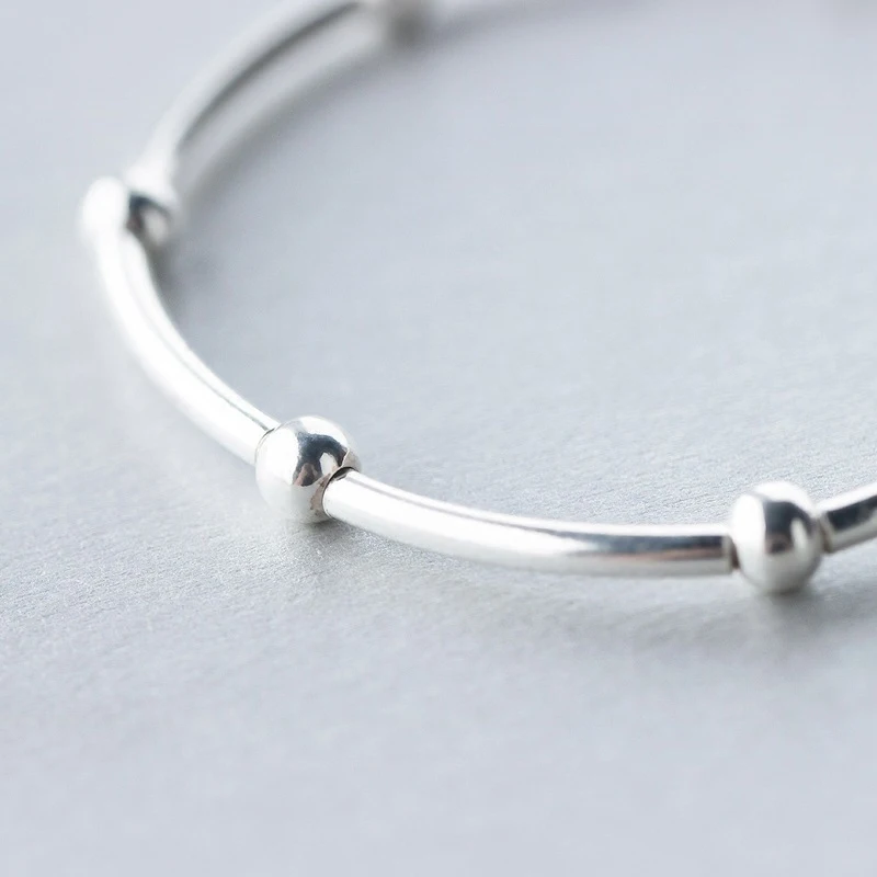 Modian 925 srebro z koralików modne dla kobiet regulowane bransoletki srebrne bransoletki dla kobiet srebro Fine Jewelry — zdjęcie 5