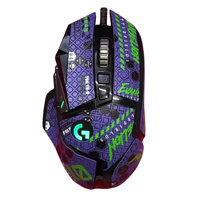 LogitechG502 Cinta de agarre para ratón Skate pegatina hecha a mano piel de lagarto antideslizante chupar el sudor pegatina antideslizante sin ratón