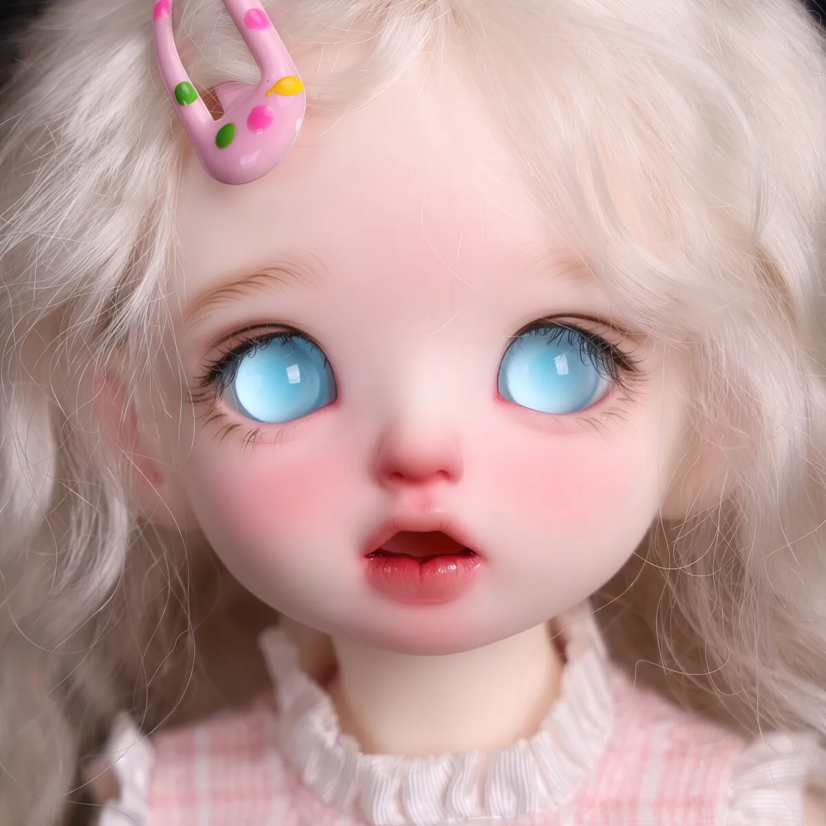 BJD Glass Eye Blue Pupils 12mm Eyeballs Small Iris Four Point Eyeball Blue 07