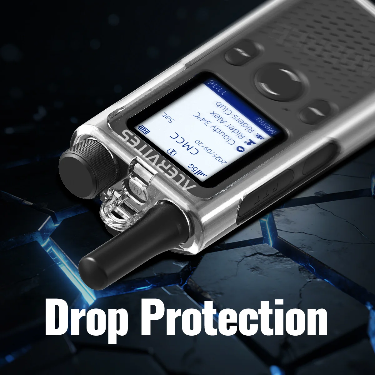 ABBREE AT-1 Walkie Talkie Clear Protective Case Transparent TPU Cover Clear Case Anti-drop Case For BAOFENG AT-1 Ham Radio image 3