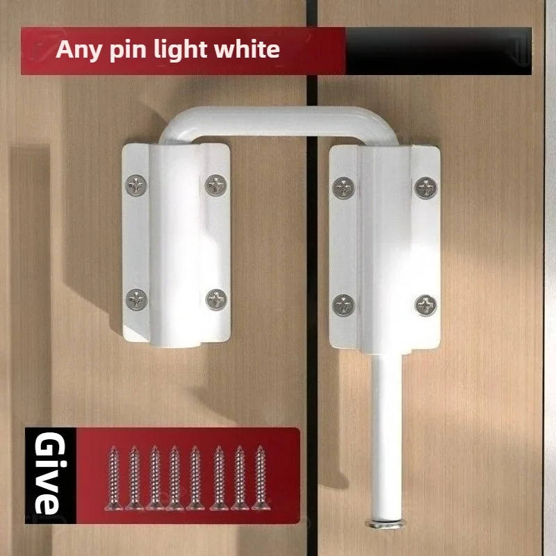 

Защитная и противоугонная пряжка, дверной болт, фурнитура для дверной пряжки, 1, прочный замок из алюминиевого сплава, дверной замок 90/180 градусов.