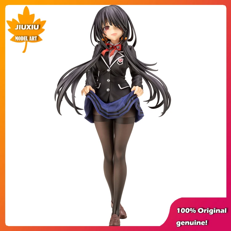 100% Original:DATE A LIVE Tokisaki Kurumi uniform VER.23cm PVC Action Figure Anime Figure Model Toys Figure Collection Doll Gift